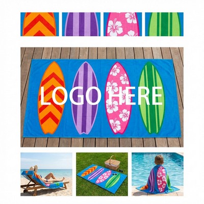 Dye-Sublimation Microfiber Beach Towel