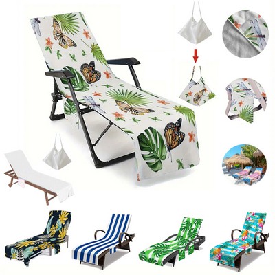 Custom Beach Chair Towel Cover