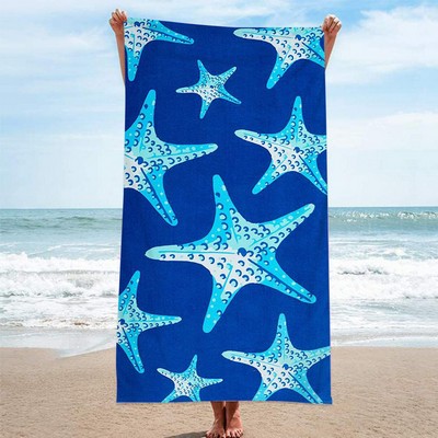 PromoLuxe 250 GSM Microfiber Terry Beach Towel