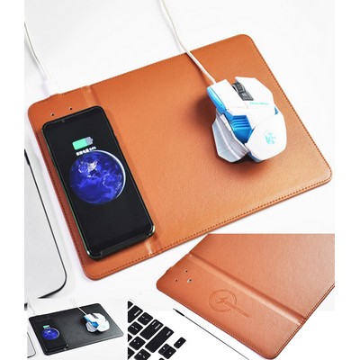 2" 1 5W PU Wireless Mouse Pad