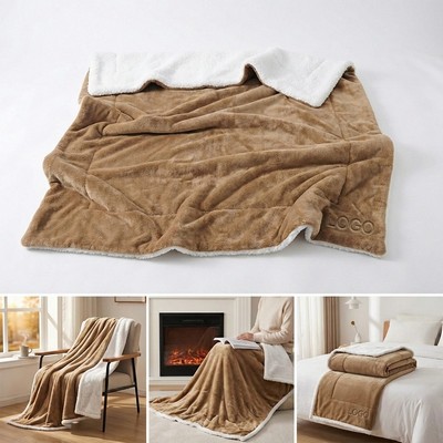 Soft Fuzzy Plush Fleece Throw Blanket