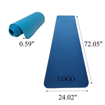 NBR Yoga Mat Thickened 3/5"