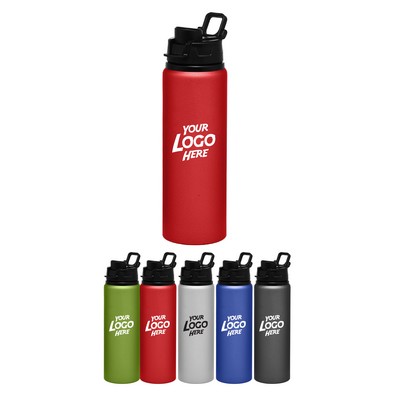 Aluminum Water Bottles with Snap Lid - 25 oz