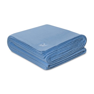 Light Blue 100% Polyester Antipill King Fleece Blanket