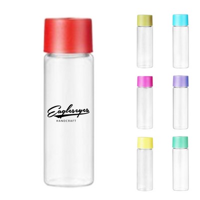 12 oz Heat-Resistant Glass Travel Bottle