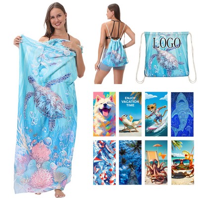 2-in-1 Foldable Beach Towel