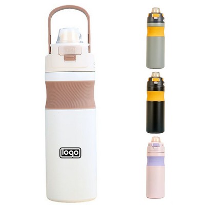 21Oz Large Capacity Portable Vacuum Water Bottle w/ Lid