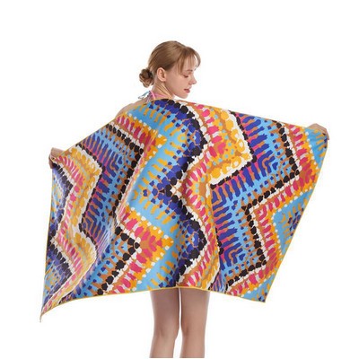 25" x 50" Sublimated Sand Proof 300 GSM Beach Towel