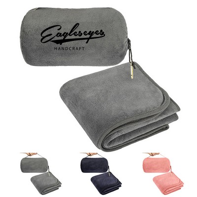 Plush 3-In-1 Travel Blanket