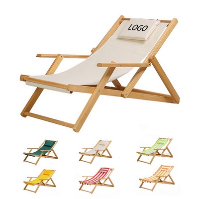 Solid Wood Outdoor Lounge Chair