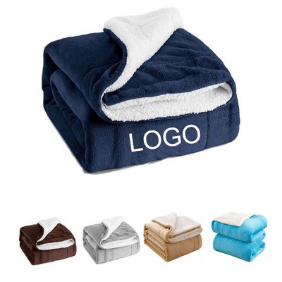 60 x 50" Lightweight Plush Fuzzy Cozy Soft Fleece Sofa Throw Blanket for Couch