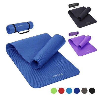 NBR Yoga Mat With Carrying Case