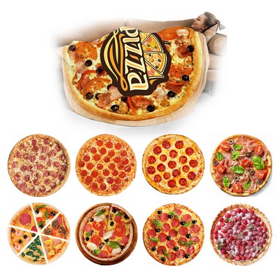 Custom Round Flannel Blanket-59"