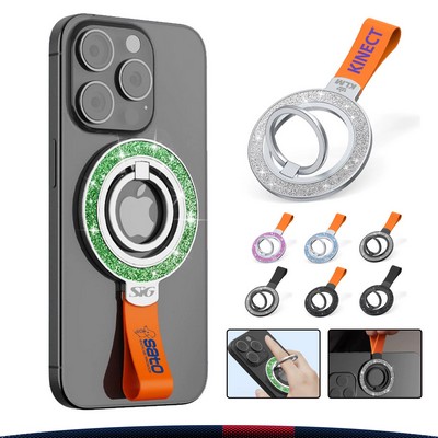 Wilkes DualMag Glitter Magnetic Phone Ring Holder