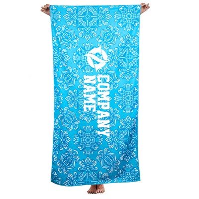 30" X 60" Microfiber Beach Towel: Dye-Sublimation