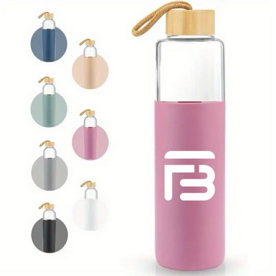 Reusable Large Capacity Glass Drink Bottle