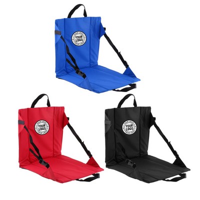 Folding Stadium Seat With Back Support For Bleachers