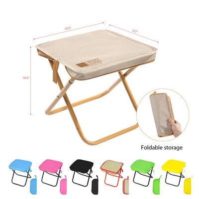 Foldable Camping Stool With Carrying Bag