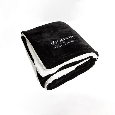 Double-Layer Flannel Sherpa Blanket