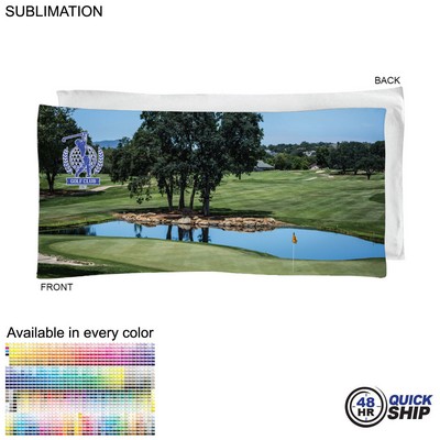 48 Hr Quick Ship - Golf Caddie Towel Large in Microfiber Dri-Lite Terry, Sublimated (20"x40")