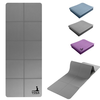 TPE Portable 5mm Thick Foldable Yoga Mat