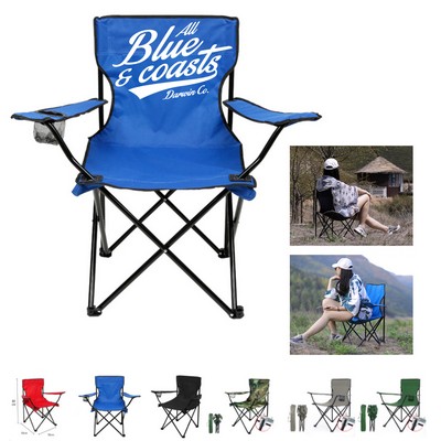 Folding Nylon Camping Chair with Carrying Bag