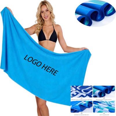 Dye-Sublimation Microfiber Beach Towel