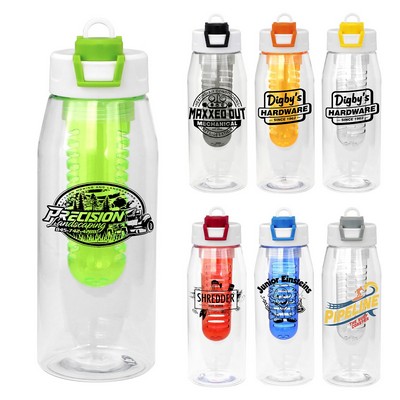 Two Tone Pop Up 32 oz. Bottle with Infuser