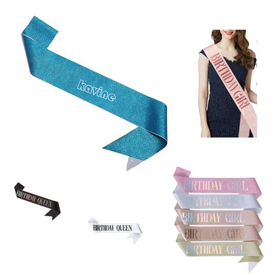 Glitter Shinny Sash